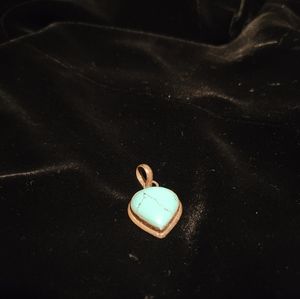 Turquoise teardrop pendant